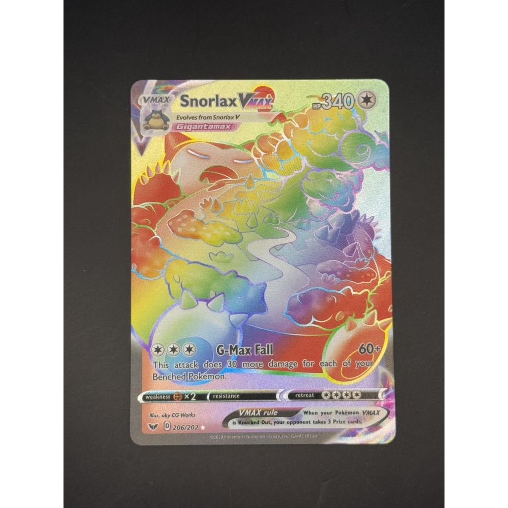 Snorlax VMAX (Secret) – SWSH01: Sword & Shield Base Set #206/202