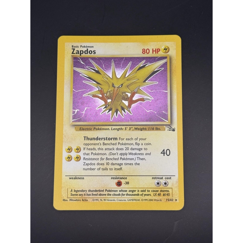 Zapdos - 15/62 (Cosmos Holo) – Miscellaneous Cards & Products #015/062